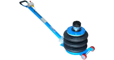 Пневматический домкрат 3-секционный с ручкой AE&T T08105A (5т)