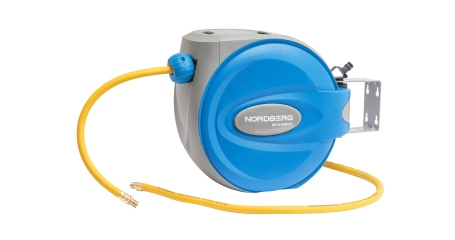 Пневматический шланг на самоскручивающейся катушке NORDBERG HR1015HPVC, 15 м
