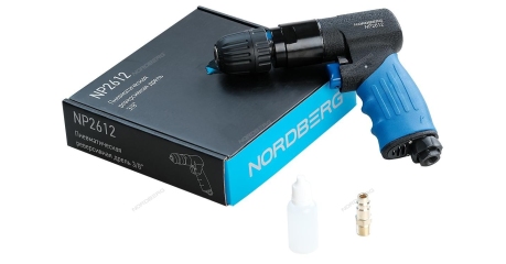 Пневмодрель реверсивная NORDBERG NP2612 (? сверла до 10мм)