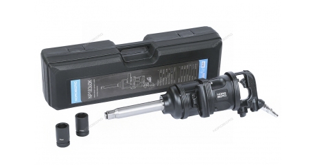 Пневмогайковерт ударный 1" 3600 Нм в кейсе с головками 32 и 33 мм NORDBERG NP18360K