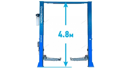 Подъемник двухстоечный электрогидравлический 6т 380V с верхней синхронизацией NORDBERG N4122HE-6