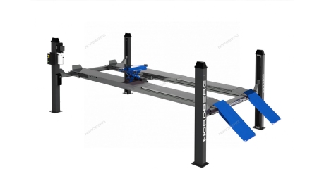 Подъемник четырехстоечный 5 т, c пневмогидравлической траверсой 3 т, 380 В, серый NORDBERG 4453JAG