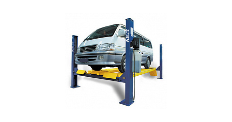 Подъемник четырехстоечный AE&T F4D-4 (4т) с траверсой для сход-развала