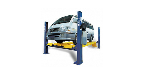 Подъемник четырехстоечный AE&T F4D-4 (4т) с траверсой для сход-развала