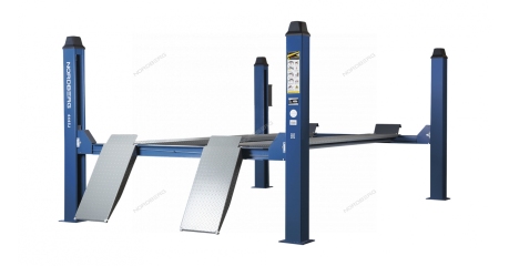 Подъемник четырехстоечный NORDBERG 4445J_M (4.5 т, без траверсы, 380 В, синий/серый)