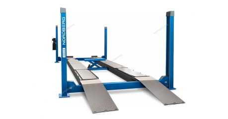 Подъемник четырехстоечный NORDBERG 4455JAB (5.5 т, с пневмогидравлической траверсой 2.7 т, для сход-развала, 380 В)