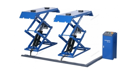 Подъемник ножничный низкопрофильный NORDBERG N631L-4B_380 (4 т, 380 В)