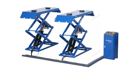 Подъемник ножничный низкопрофильный NORDBERG N631L-4B_380 (4 т, 380 В)