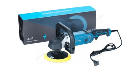 Полировальная машинка NORDBERG NE413, ? диска 180 мм, 600-3500 об/мин, 1400 Вт