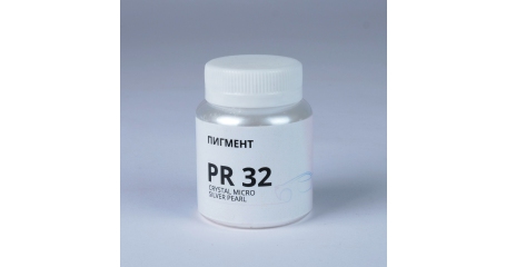 Порошковый пигмент Crystal micro silver perl Quickline, интерферирующий перламутр, 20гр