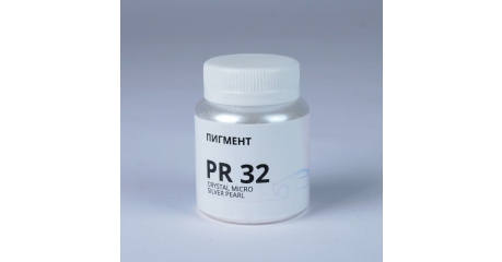 Порошковый пигмент Crystal micro silver perl Quickline, интерферирующий перламутр, 20гр