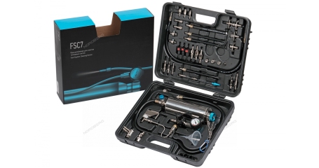 Приспособление для очистки топливных систем в кейсе NORDBERG FSC7