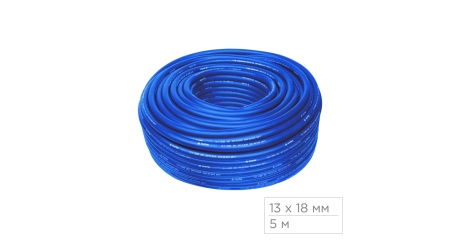 Шланг пневматический 13х18 мм, 5 м, полиуретановый МАСТАК 681-13100M5