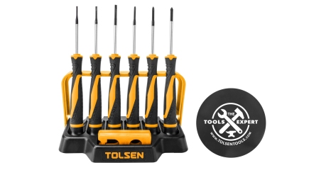 Набор прецизионных отверток GRIPro", 8 предметов TOLSEN TT20193"""