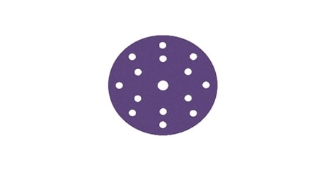 Шлифовальный диск на пленочной основе, циркониевый корунд, липучка, Р40,150 мм Sandwox 328 Purple Line Multiholes