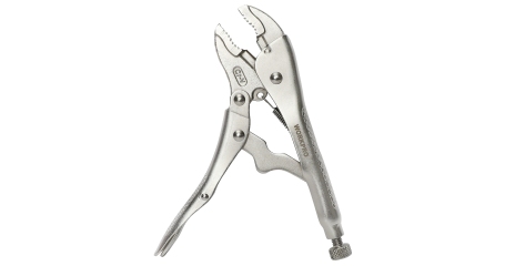 Клещи фиксирующие с изогнутыми зажимами 300мм CR-V проф WP231060 WORKPRO