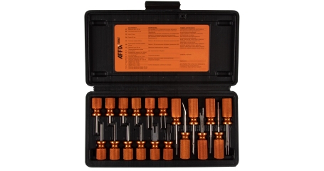 Набор для демонтажа клемм электропроводки, 19 предметов, кейс AFFIX AF10620019C