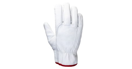 Кожаные рабочие перчатки Smithcraft JLE421 10/XL, цвет белый (уп.12 пар)