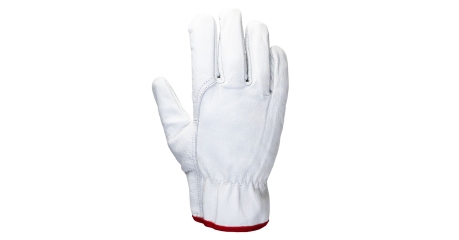 Кожаные рабочие перчатки Smithcraft JLE421 10/XL, цвет белый (уп.12 пар)
