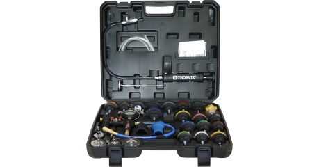 Набор для проверки герметичности системы охлаждения Thorvik RPTS33 (33 предмета)