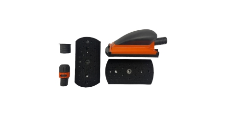 Ручной шлифовальный блок с насадками WDK-1425, 70х147 мм, 34 отв.