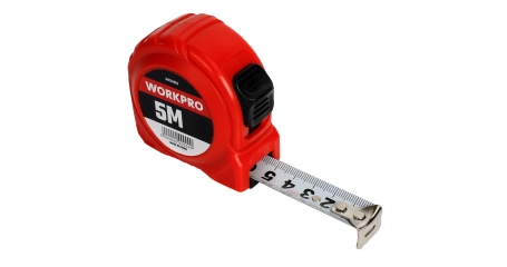 Рулетка пластмассовая 5м*19мм WP261003 WORKPRO