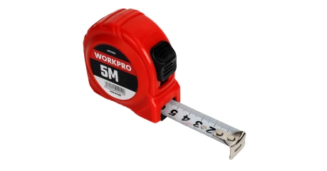 Рулетка пластмассовая 5м*19мм WP261003 WORKPRO