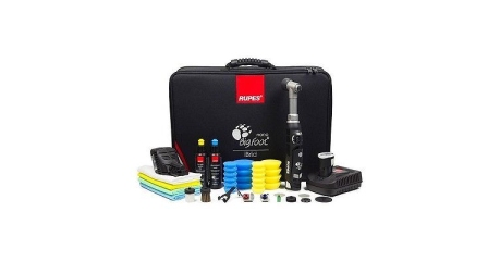 Угловая полировальная аккумуляторная минимашинка Rupes iBrid HR 81M Nano BIG FOOT  в наборе