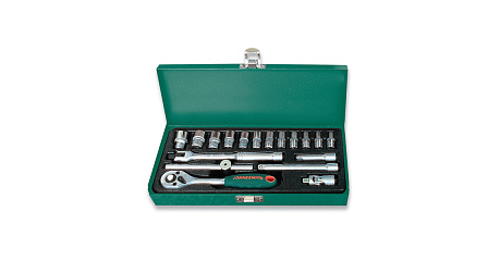 Набор головок торцевых S04H2118S,  1/4"DR, 4-13 мм, 18 предметов