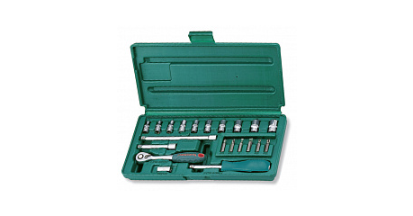 Набор головок торцевых S04H2721S, 1/4"DR, 4-13 мм, 21 предмет