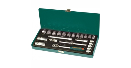 Набор головок торцевых 3/8"DR 6-22 мм 25 предметов JONNESWAY S04H3125S