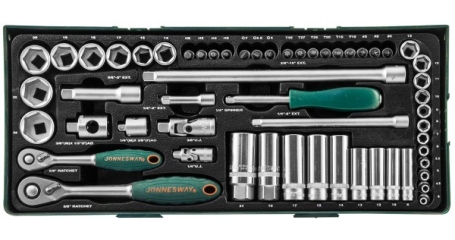 S04H3157SP Набор головок торцевых стандартных и глубоких 1/4