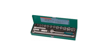 Набор головок торцевых S04H419S, 1/2"DR, 11-32 мм, 19 предметов