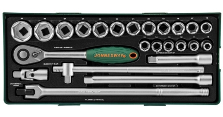 S04H4524SP Набор головок торцевых 1/2