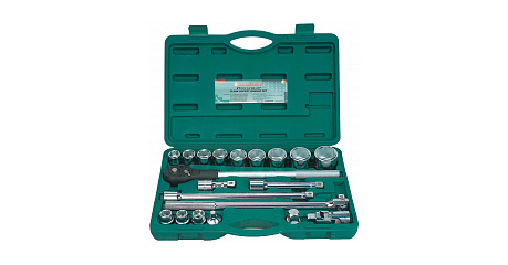 Набор головок торцевых S04H6321S (S04H6121S), 3/4"DR, 19-50 мм, 21 предмет