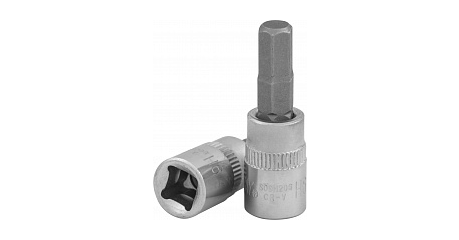 S09H206 Насадка торцевая 1/4"DR с вставкой-битой шестигранной, H6, 37 мм