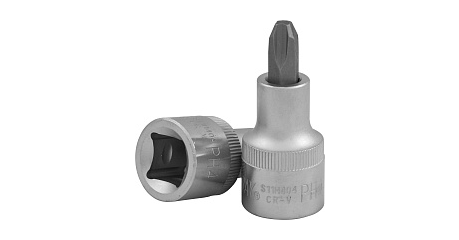 S51H404 Насадка торцевая 1/2"DR с вставкой-битой, РН4, 55 мм