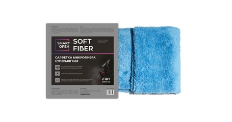 Салфетка микрофибра супермягкая SmartOpen Soft Fiber 40х40 (2шт.)