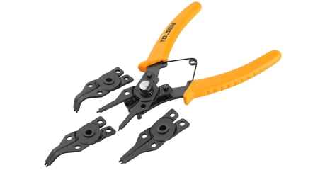 Съемник для стопорных колец 160 мм сменные насадки 5 предметов TOLSEN TT10100S