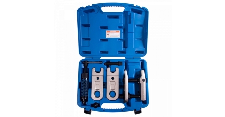 Съемник шаровых опор грузовиков гидравлический KING TONY 9HBE083, 12 т, зев 30-40 мм, 5 предметов