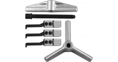 Съемник универсальный JONNESWAY AE310139, американского типа 2-3 захвата. Глубина захвата 100 мм. набор