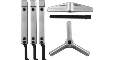 Съемник универсальный JONNESWAY AE310140, американского типа 2-3 захвата. Глубина захвата 200 мм. набор