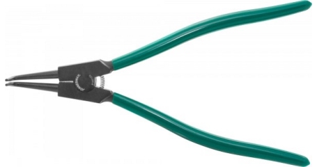 Щипцы изогнутые для стопорных колец jonnesway P18012D удлиненные с ПВХ рукоятками, разжим, 85-165 мм, 3.5-4.0 мм, 310 мм