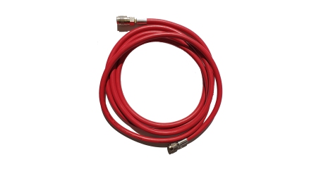 Шланг гибкий с резьбой 1/4 SAE для R134, длина 3 м, красный