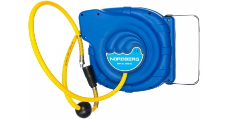 Шланг на самоскручивающейся катушке 14 меттров NORDBERG 2115-10