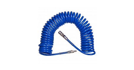 Шланг пневматический спиральный высокого давления KING TONY 79962-10, 8х12 мм, 10 м, полиуретановый, фитинги