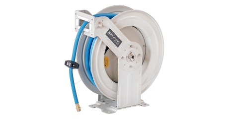 Шланг воздушный c двойным армированием на стальной катушке гибридный PVC диаметром 12,5х19 мм 15 м NORDBERG HR1215HPVC