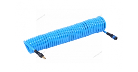 Шланг воздушный спиральный ПУ с быстроразъемным соединением NORDBERG HS0811PU-1 (Ø 8х12 мм, 11 м)