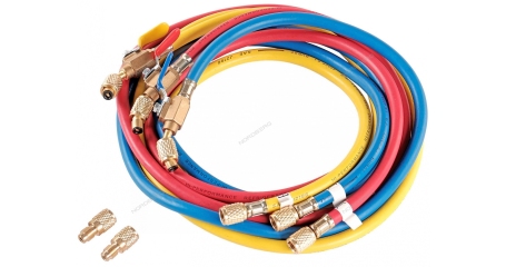 Шланг заправочный для фреона NORDBERG NFH18 (1,8 м, в компл. 3 шт.)