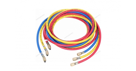 Шланг заправочный для фреона NORDBERG NFH31 (3 м, в комплекте 3 шт., без адаптеров)